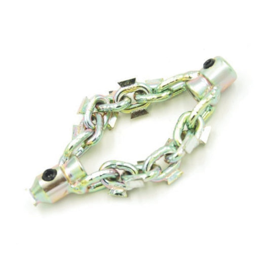 Long Chain Knocker Set Screw with Drill Head with Sawbits for 1/4" (6mm) cable