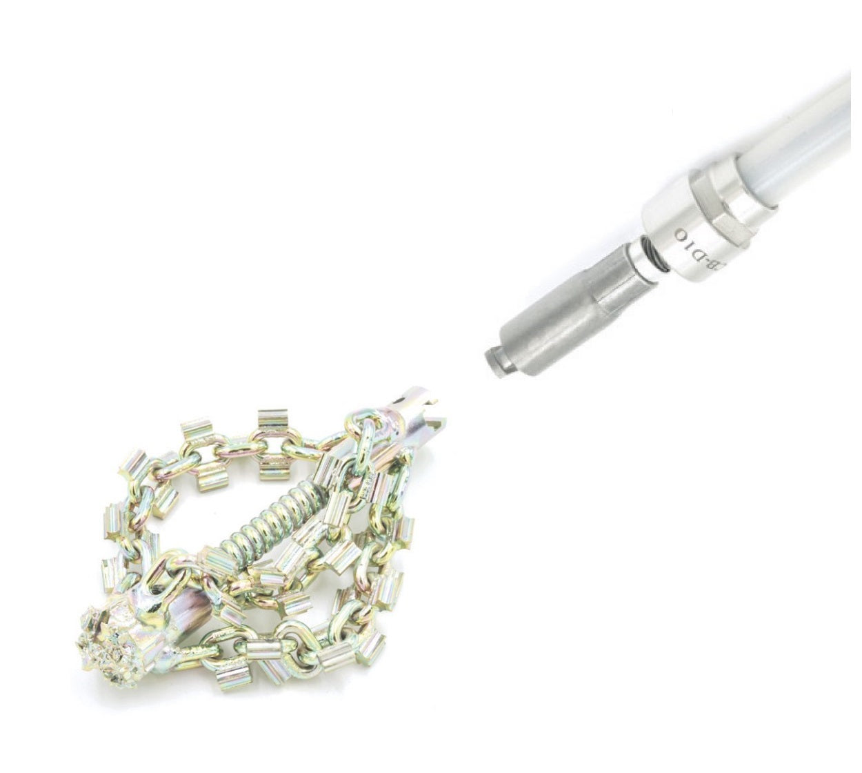 Long Chain Knocker with 16mm T-Slide connector with Drill Head with Starbits