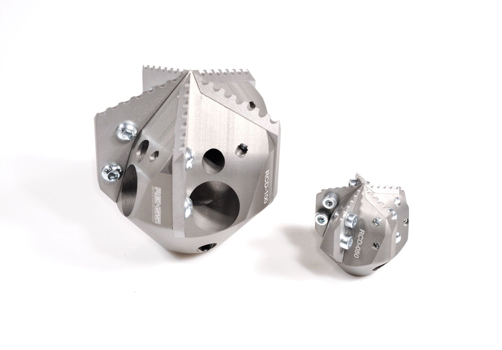 Collapsed line drill head cutter