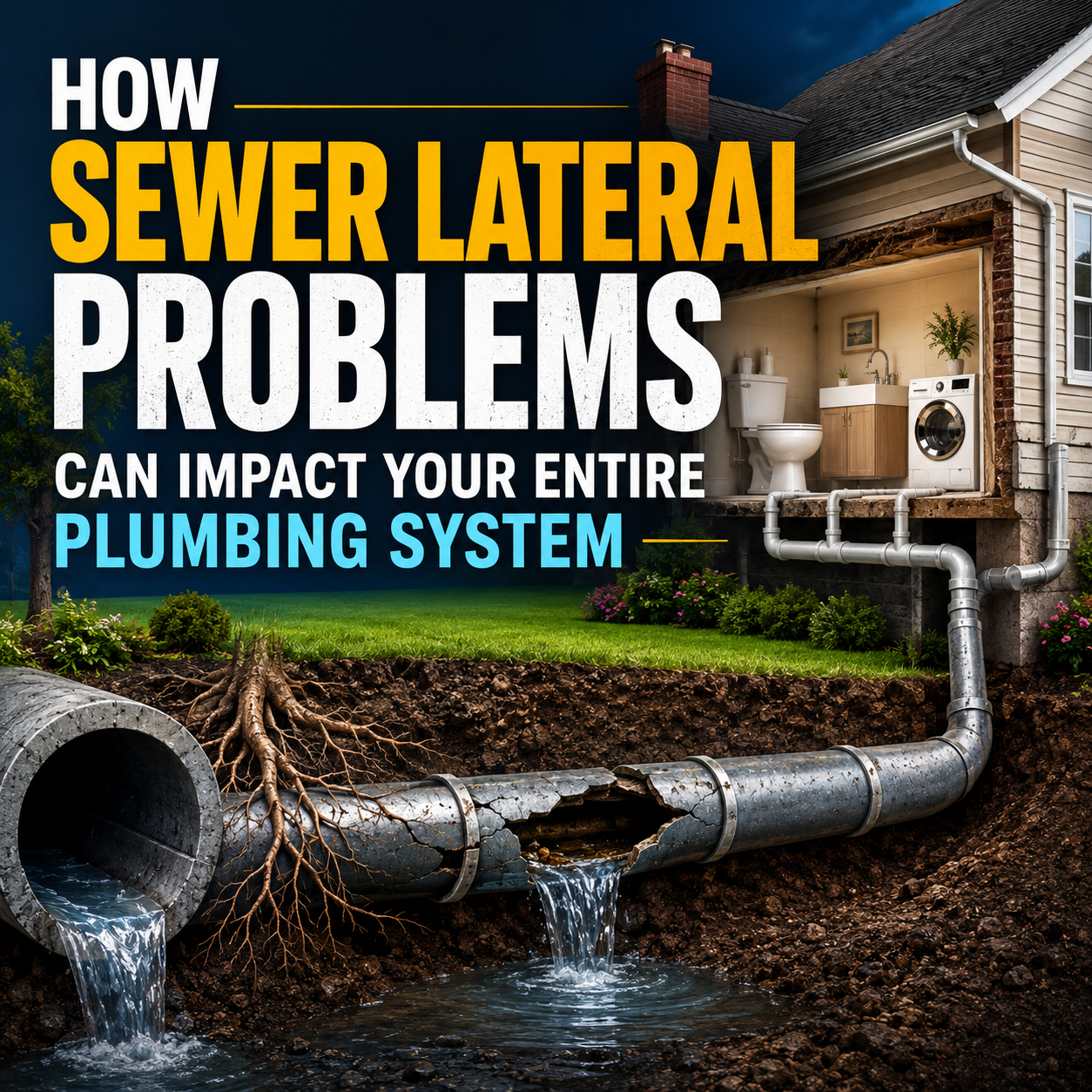 How Sewer Lateral Problems Can Impact Your Entire Plumbing System