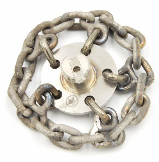 Circular Chain Knocker with 20mm T-Slide connector 5mm chains no carbide - 12" & 16"